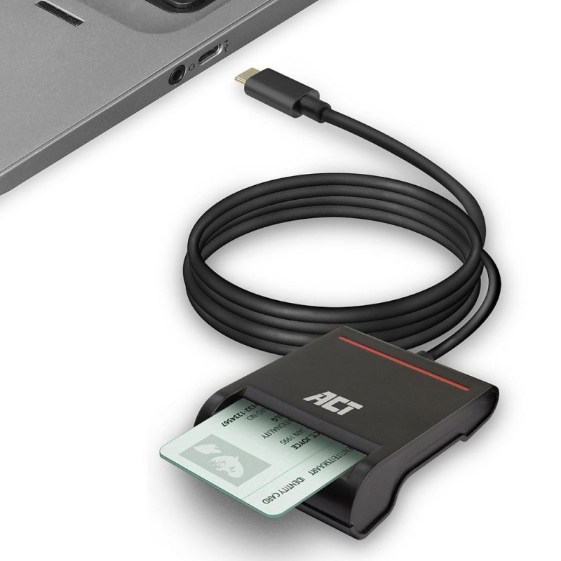 Четец на смарт карти ACT AC6020, USB 3.2 Gen 1, EWENT-ACT-READER-AC6020