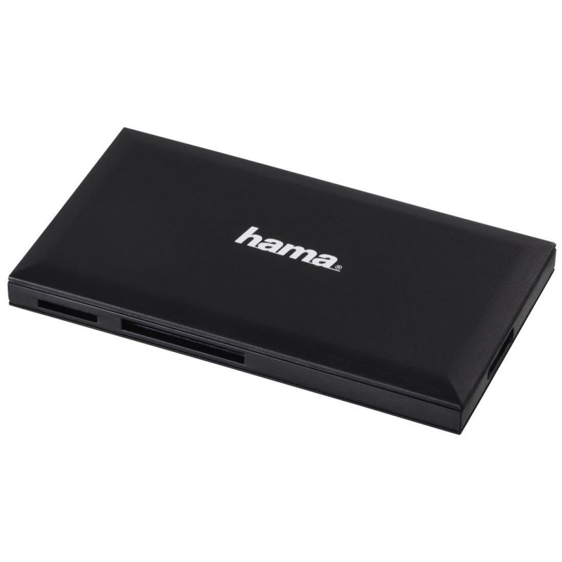 Четец за карти HAMA Multi-Card Reader, USB 3.0, SD/microSD/CF/MS, 5 Gbps, Черен-HAMA-181018