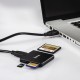 Четец за карти HAMA Multi, USB 3.0, SD/microSD/CF, 5 Gbps, Черен-HAMA-124022