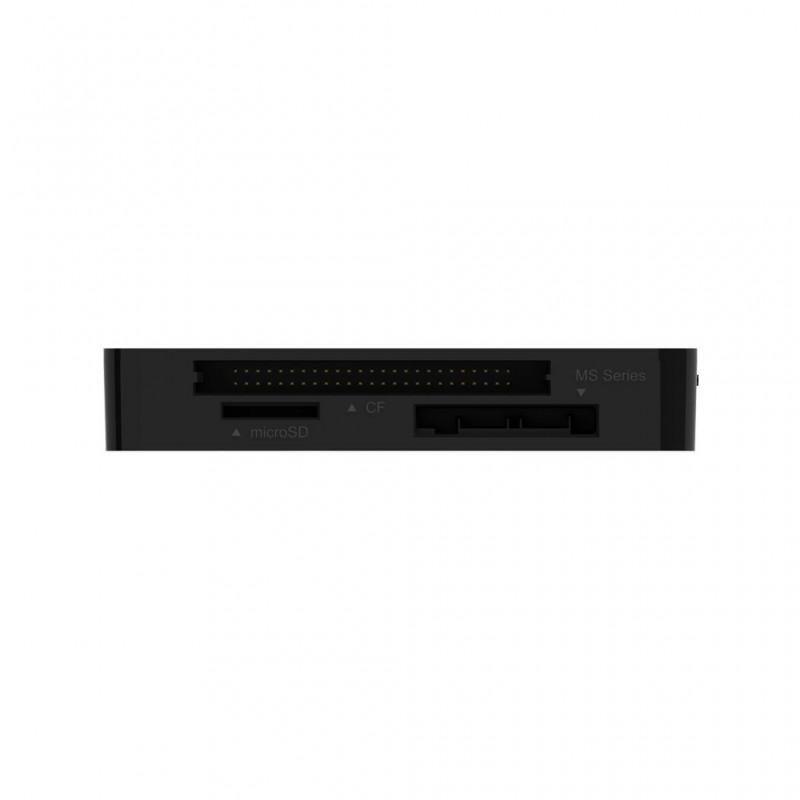 Четец за карти Silicon Power "All-in-One", SD/MMC, microSD, CF, MS Series, Черен, SLP-SD-READER-14