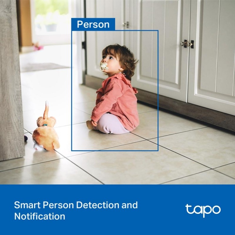 TP LINK Камера за наблюдение Wi-Fi  C206, външна и вътр.употреба, Pan/Tilt, microSD, Water and Dust Resistance