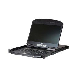 KVM Конзола ATEN 19" 8-Port PS/2-USB VGA Single Rail LCD KVM Switch