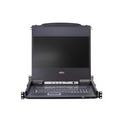 KVM Конзола ATEN CL5716M, 17" 16-Port PS/2-USB VGA Single Rail LCD KVM Switch