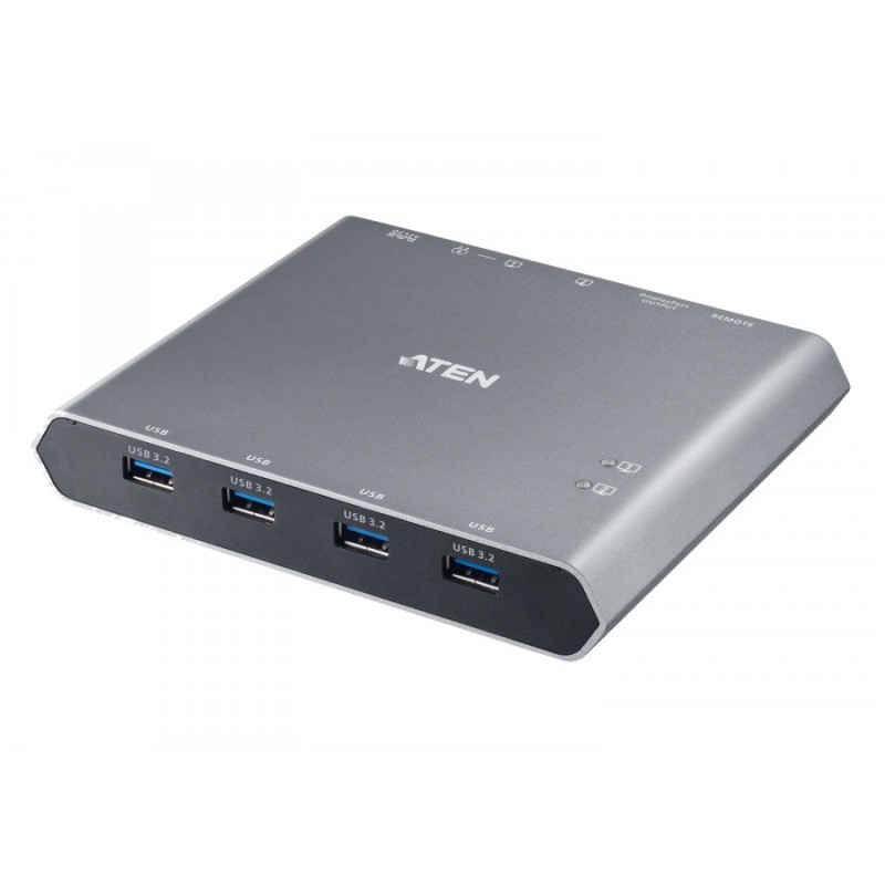 KVM превключвател, ATEN US3311, 2-портов, 4K, DisplayPort, USB-C, (поддържа до 8K), ATEN-US3311-AT-G