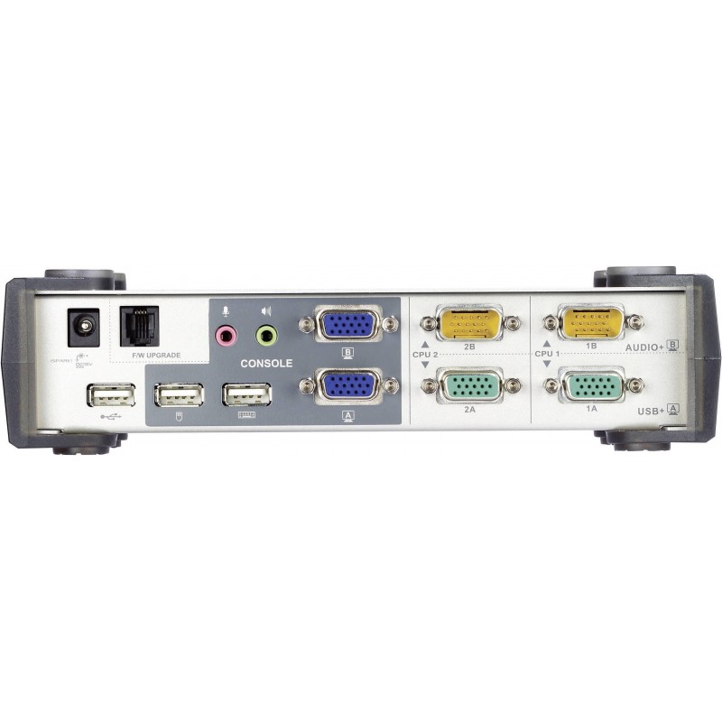 KVMP превключвател ATEN CS1742C-AT, 2-портов, USB, VGA Dual Display, Audio, ATEN-CS1742C-AT