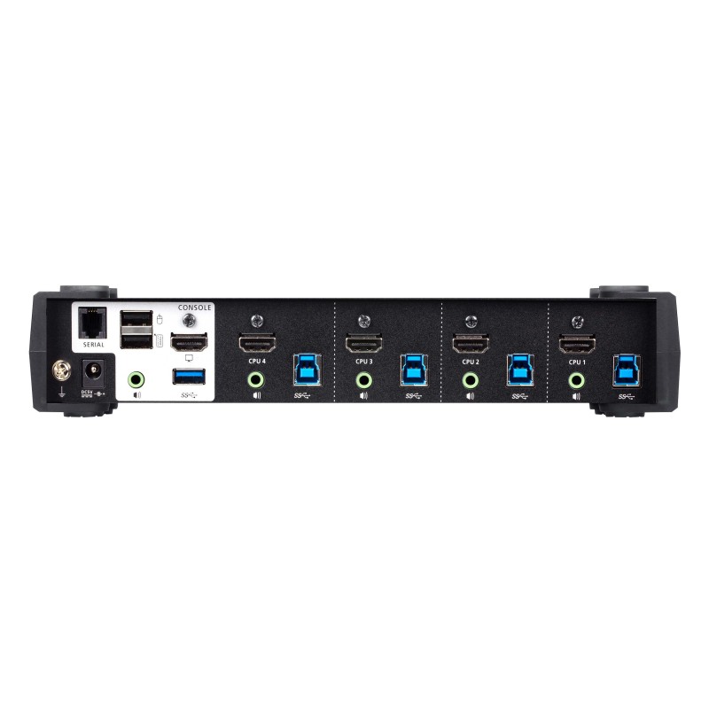 KVMP превключвател ATEN CS1824, 4-портов, 4K, USB 3.0, HDMI Audio, ATEN-CS1824-AT-G