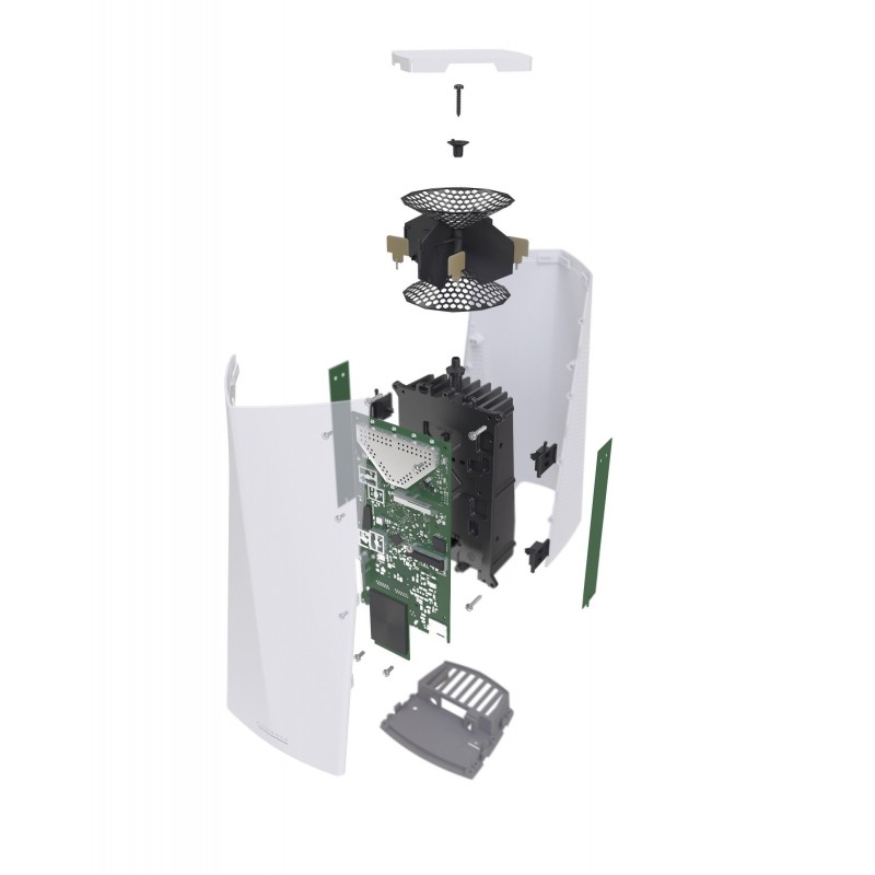 Access Point MikroTik RBD25G-5HPacQD2HPND, За закрито, 256MB RAM, 3xLAN 10/100/1000, 2.4/5 Ghz, Бял
