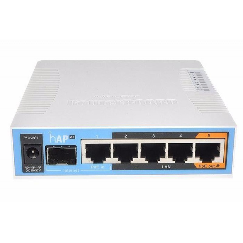 Безжичен Access Point MikroTik hAP AC RB962UiGS-5HacT2HnT, 5x 10/100/1000, USB 2.0-MIKROT-RB962UiGS-5HacT2Hn