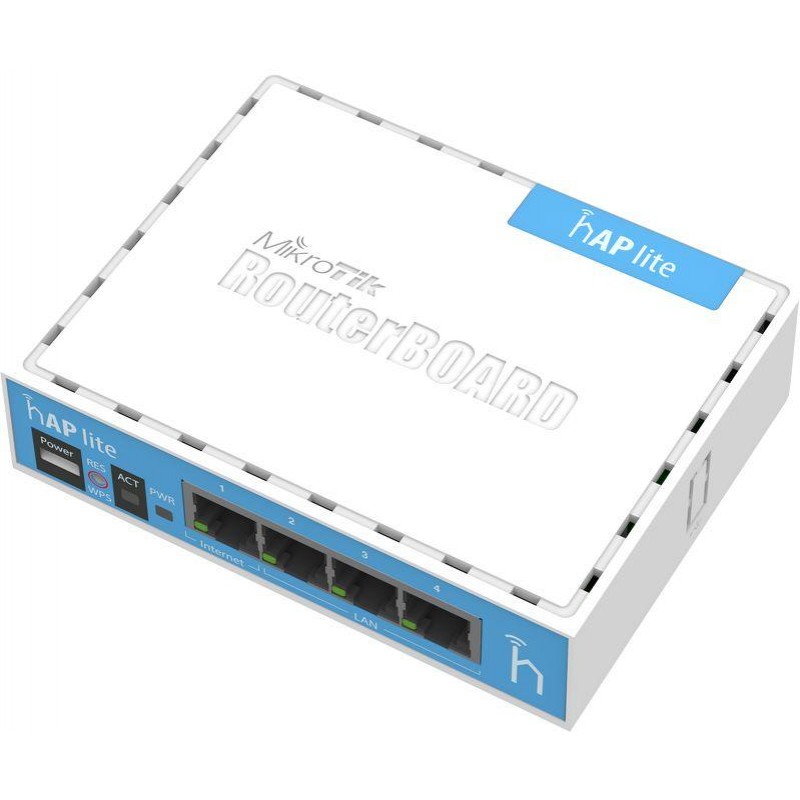 Безжичен Access Point MikroTik hAP lite RB941-2nD, 32MB RAM, 4xLAN, built-in 2.4Ghz 802.11b/g/n, Classic-MIKROTIK-RB941-2nD