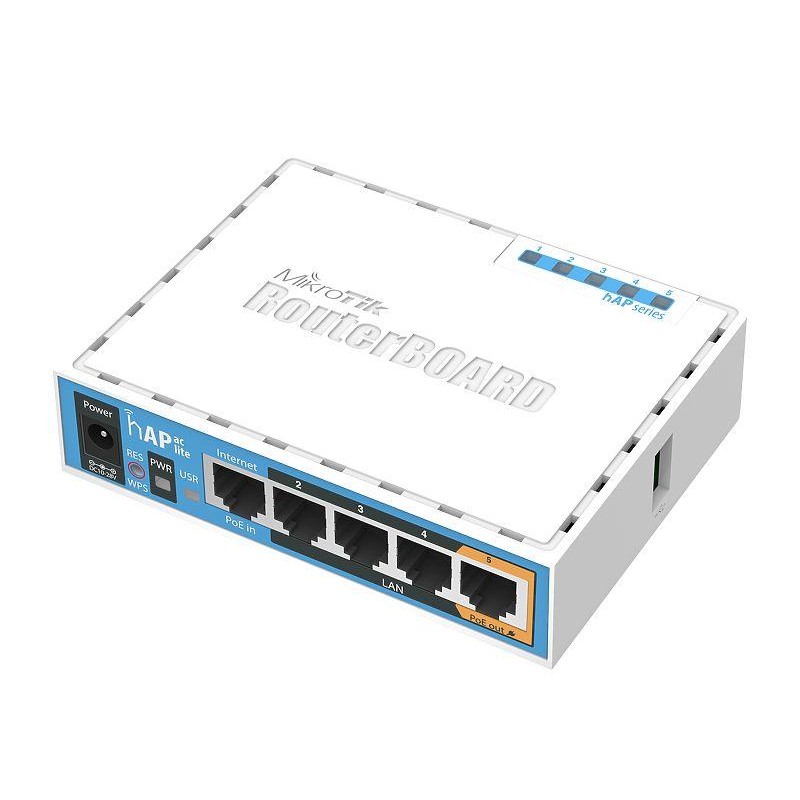 Безжичен Access point MiKrotik RB952Ui-5ac2nD, 5 x 10/100 Mbps, USB-A, PoE, Бял-MIKROTIK-RB952Ui-5AC2ND