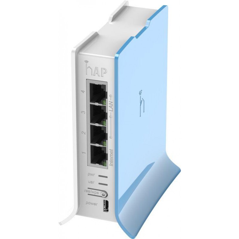 Безжичен Access Point MikroTik hAP lite RB941-2nD-TC, 32MB RAM, 4xLAN, built-in 2.4Ghz 802.11b/g/n, tower case-RB941-2nD-TC