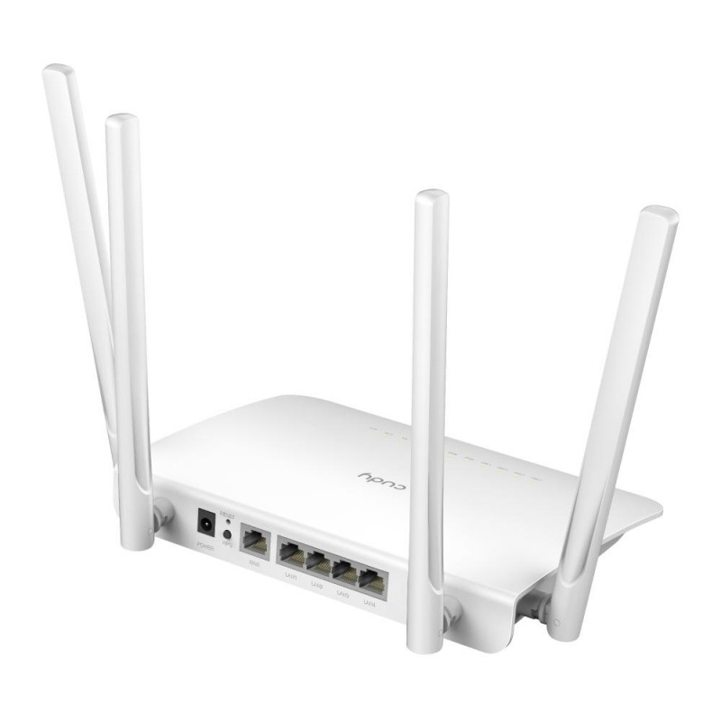 Безжичен рутер CUDY WR1300, Двубандов AC1200, 300+867 Mbps, DDR 128MB, Бял, CUDY-ROUT-WR1300