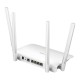Безжичен рутер CUDY WR1300, Двубандов AC1200, 300+867 Mbps, DDR 128MB, Бял, CUDY-ROUT-WR1300