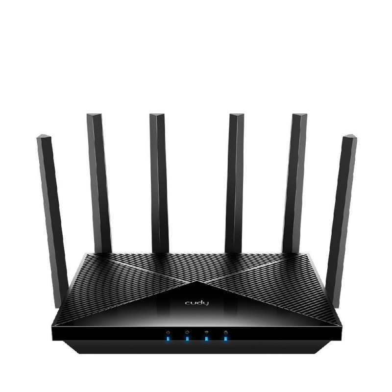 Безжичен рутер Cudy BE6500 2.5Ghz  Gigabit Dual Band Wi-Fi 7, 1x1Gbps WAN порт,4x10/100/1000, 6x5dBi антени, черен