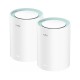 Безжичен рутер Cudy M1300, 2-pack, AC1200 Dual Band, 2.4/5 GHz, 300 -  867 Mbps, CUDY-ROUT-M1300-2