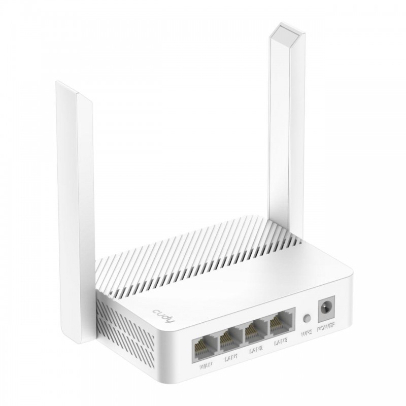 Безжичен рутер Cudy WR300 N300  802.11b/g/n,300Mbps/ 2.4GHz, 4 x 10/100Mbp, 2 x 5dBi fixed антени