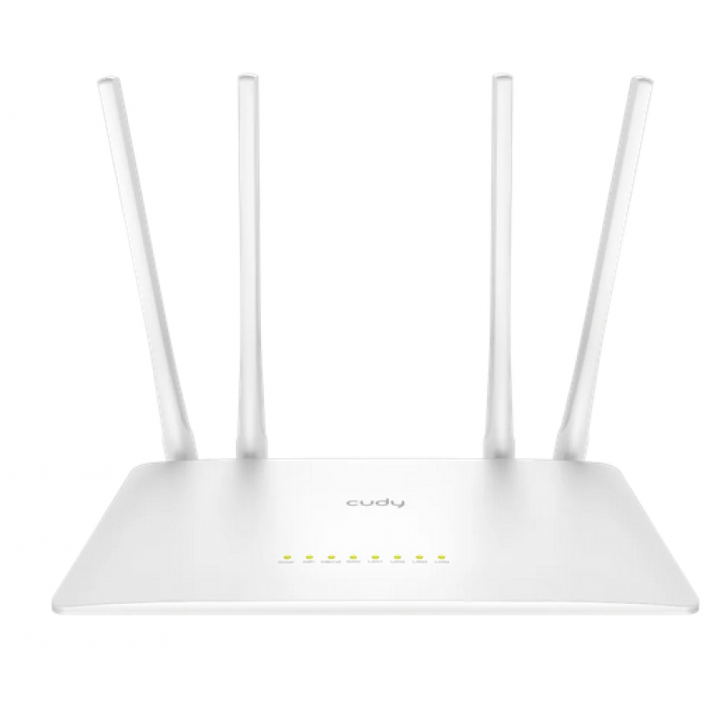 Безжичен рутер Cudy WR300S N300  802.11b/g/n,300Mbps/ 2.4GHz, 5 × 10/100Mbp, 4 × 5dBi fixed антени