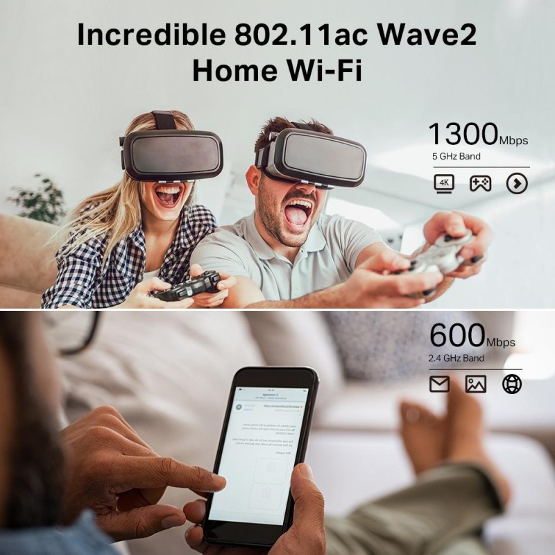 Безжичен рутер TP-Link Archer C80 AC1900, Dual band, 4 антени-TP-TL-ARCHER-C80