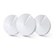 Безжичен рутер TP-Link Deco M5, AC1300, 2.4/5 GHz, 400 -  867 Mbps, Gigabit, (3-pack), TP-TL-DECO-M5-3PACK