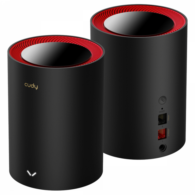 Безжична MESH система Cudy M3000, 2 броя, AX3000 Dual Band, 2.4/5 GHz, 574 -  2402 Mbps, CUDY-ROUT-M3000-2