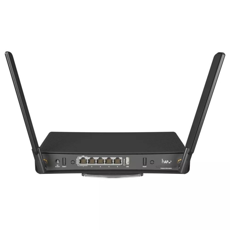 Рутер MikroTik hAP ax3, 2.4/5 GHz, 574 - 1200 Mbps, 1x PoE-out, Черен, MIKROTIK-C53UiG-5HPaxD2H