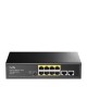 Суич Cudy FS1010P, 8 портов, 10/100, PoE+ Switch 150W, 2 x Uplink порта,  CUDY-SWITCH-FS1010P