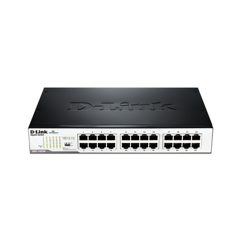 Суич D-Link DGS-1024D/E, 24 портов 10/100/1000, Desktop, rack mount-D-LINK-DGS-1024D-E