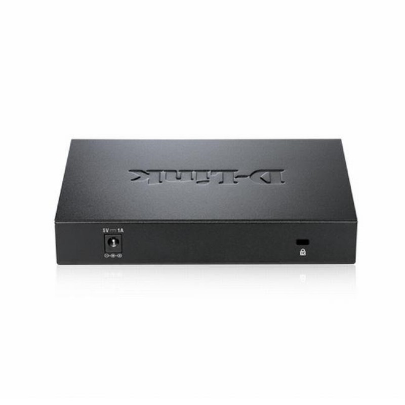Суич D-Link DGS-108/E, 8 портов, 10/100/1000, Gigabit, метален корпус-DGS-108/E