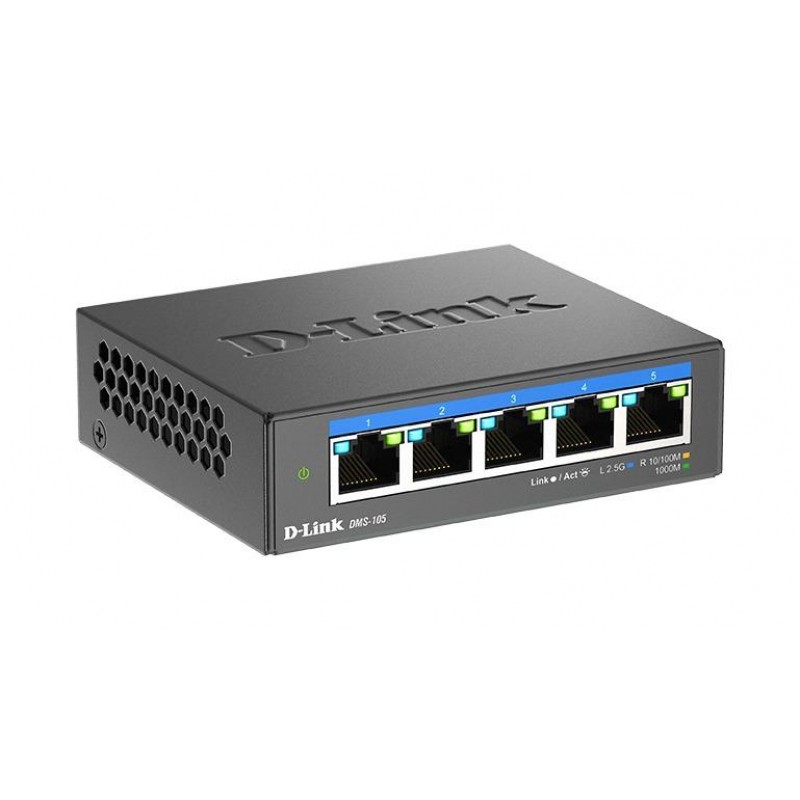 Суич D-Link DMS-105/E, 5 портов 2.5G Multi-Gigabit