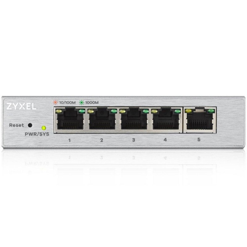 Суич ZyXEL GS-1200-5, 5 портов, Gigabit, webmanaged-GS-1200-5-EU0101F
