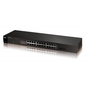 Суич ZYXEL GS1100-24E, 24 портов, Gigabit, за монтаж в шкаф