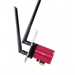 Мрежова карта Cudy WE9300, PCIe, 3-бандов, 5.7 Gbps, 2.8 Gbps, 688 Mbps, WiFi, Bluetooth 5.4