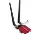 Мрежова карта Cudy WE9300, PCIe, 3-бандов, 5.7 Gbps, 2.8 Gbps, 688 Mbps, WiFi, Bluetooth 5.4, CUDY-PCI-WE9300