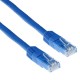 Мрежов пач кабел ACT U/UTP, CAT 6, RJ-45 - RJ-45, 1.0 m, Медни проводници, Син, Булк