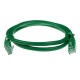 Мрежов пач кабел ACT U/UTP, CAT 6, RJ-45 - RJ-45, 0.5 m, Медни проводници, Зелен, Булк