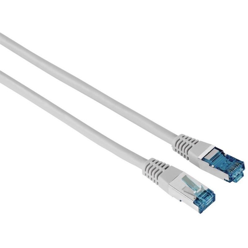 Мрежов пач кабел HAMA F/UTP, CAT 6, RJ-45 - RJ-45, 1Gbit/s, 3.0 m, Сив, Булк-HAMA-200923