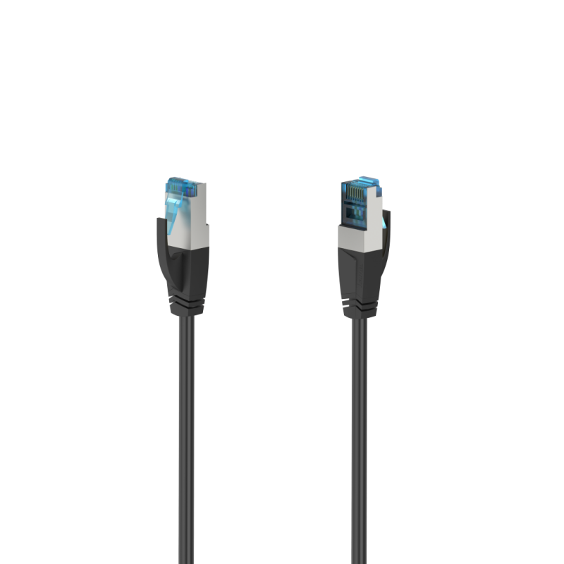 Мрежов пач кабел HAMA S/FTP, CAT 6a, RJ-45 - RJ-45, 10Gbit/s, 3.0 m, Черен-HAMA-200681