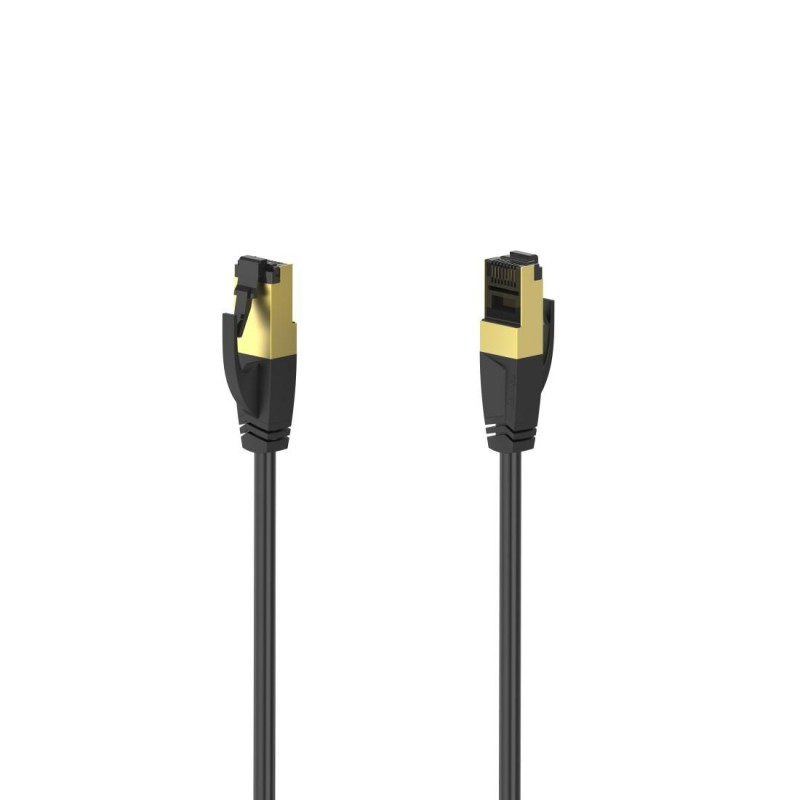 Мрежов пач кабел HAMA S/FTP, CAT 8, RJ-45 - RJ-45, 40Gbit/s, 3.0 m, Halogen-free, Черен-HAMA-200693