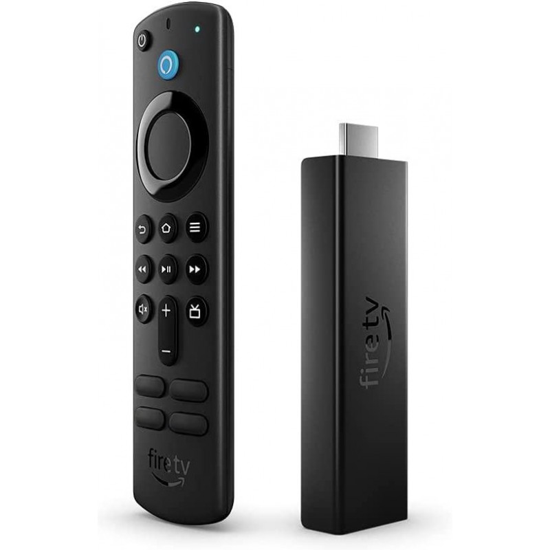 Мултимедиен плеър AMAZON Fire TV Stick Max, Wi-Fi 6, Alexa Voice Remote, Черен, AMAZON-TV-STICK-FIRE