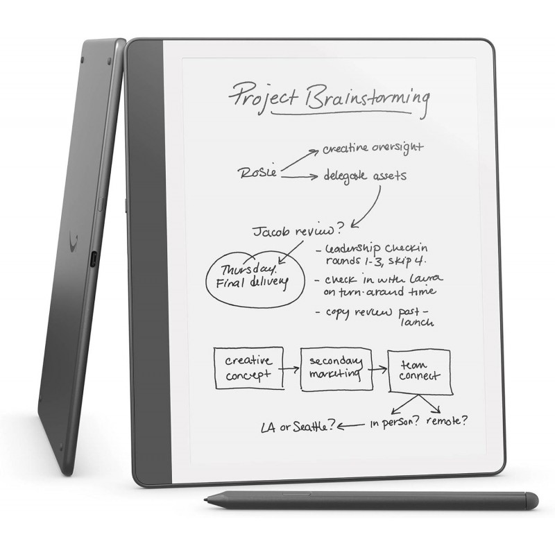 Amazon Kindle Scribe (2024) четец 16GB - 10.2" - с Premium Pen, тъмно сив