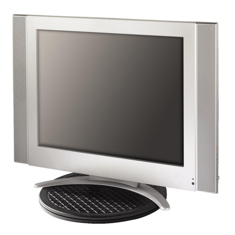Кръгла въртяща се поставка за TV HAMA 49591, до 42", 80 кг, Черна-HAMA-49591