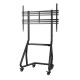 Мобилна стойка за TV HAMA Trolley, 254 см (100"), 1000x600, черна, HAMA-220875