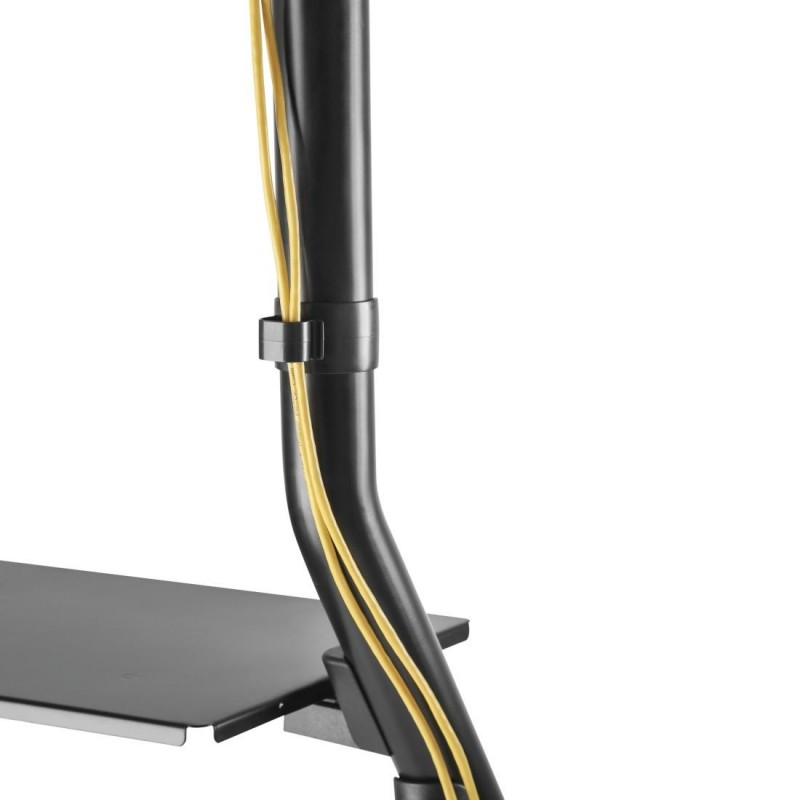 Мобилна стойка за TV HAMA Trolley, 254 см (100"), 1000x600, черна, HAMA-220875
