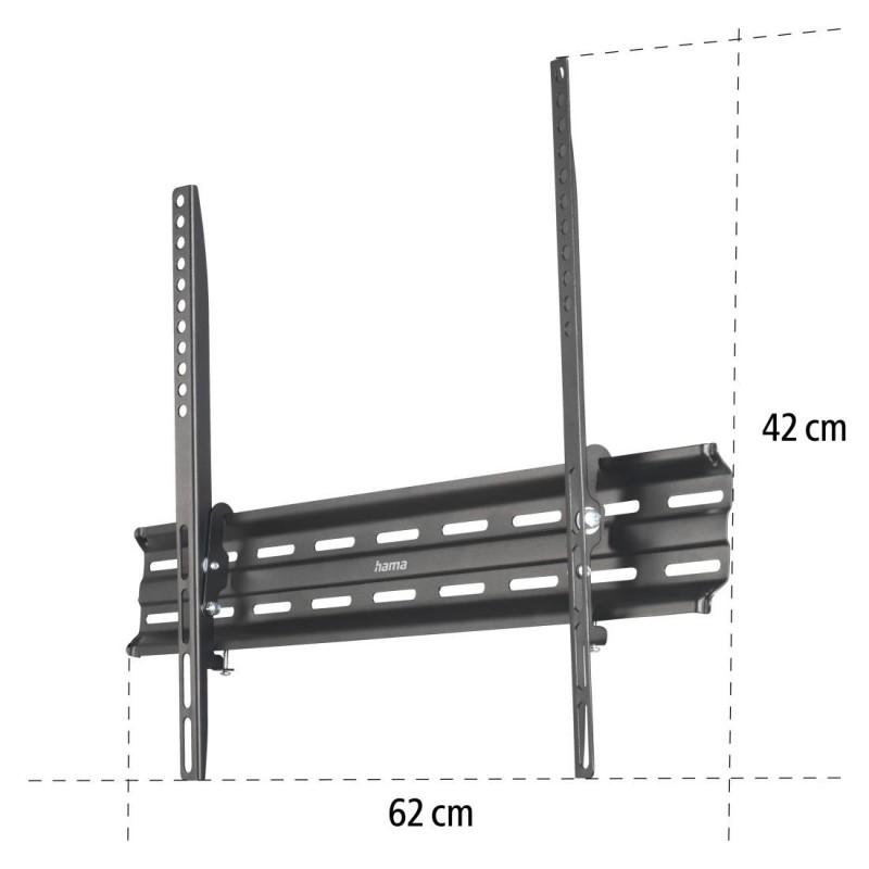 Стенна стойка TILT TV,  черна, 600x400, 190 cm (75"), HAMA-220814