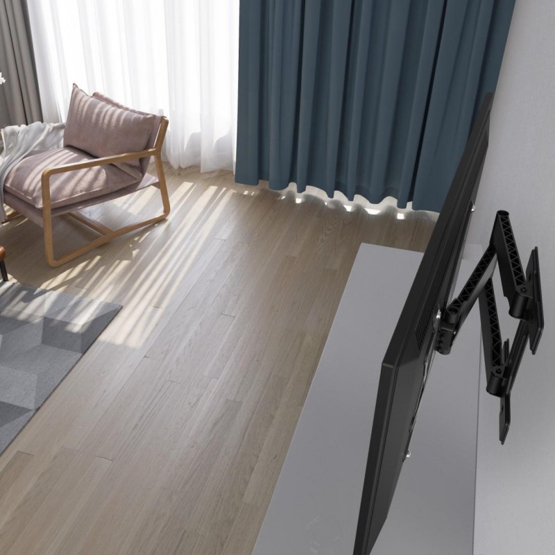 Стенна стойка за OLED TV FULLMOTION, 400x400, 165 см (65"), изключително дълго рамо, HAMA-220853