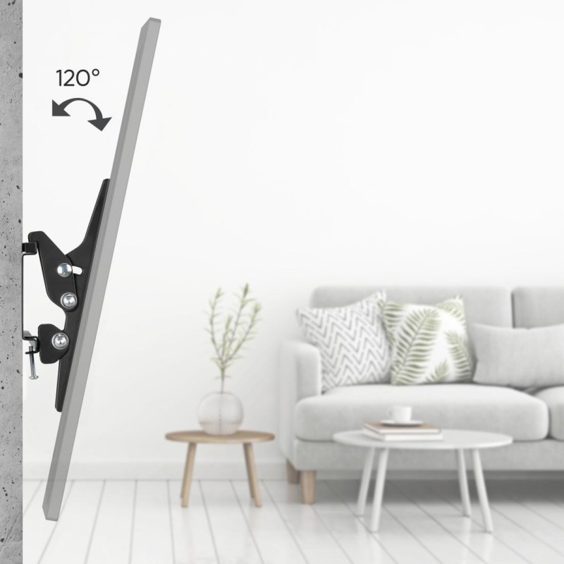 Стенна стойка за TV, 19-46", 200x200, до 25кг, черна, HAMA-220804