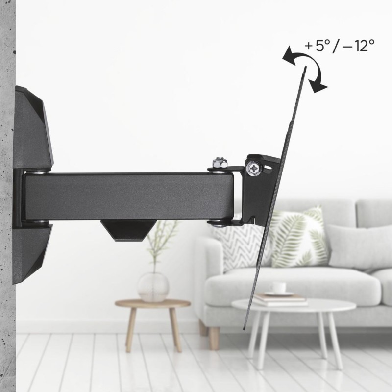 Стенна стойка за TV, Fullmotion, 122см, 48", 1 рамо , 1 звезда,200x200, черна, HAMA-220821
