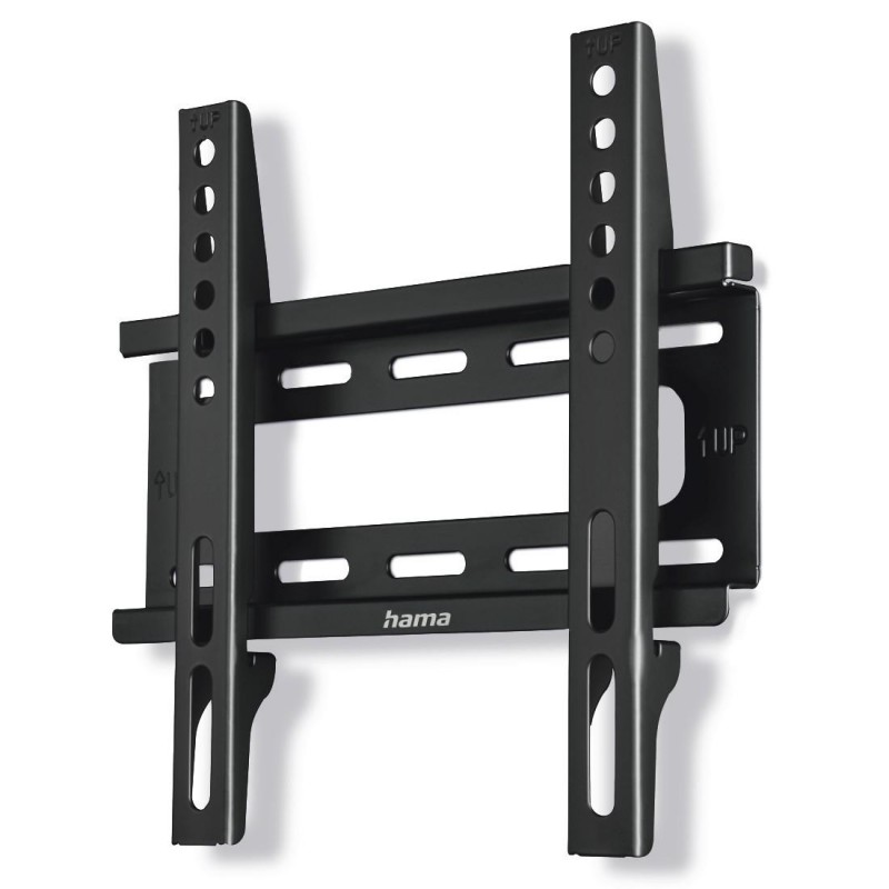 Стенна стойка за TV HAMA, Фиксирана, 19"-46", 25 кг, 3 звезди, Черна, HAMA-220803