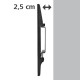 Стенна стойка за TV HAMA, Фиксирана, 19"-46", 25 кг, 3 звезди, Черна, HAMA-220803