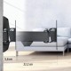 Стенна стойка за TV HAMA, Fullmotion,10-26",1 рамo,100x100,макс.15 кг, HAMA-220820